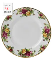 Royal Albert Old Country Roses Plate with $4 Credit