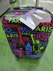 Travel Suitcase 24" 8 Wheels Spinner Hard Shell New With Tags Combination Lock