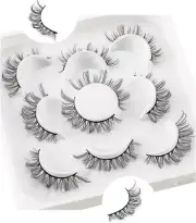 False Lashes Russian Strip Lashes Fluffy D Curl False Eyelashes Natural Lashes S