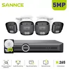 SANNCE 5MP 8CH NVR PoE Security Camera System Home Surveillance 1TB HDD