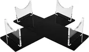 Generic 2PCS Acrylic Lightsaber Stand with Slip Design Durable Decorative Sword Display for Table Compatibility for Cosplay Props and Swords