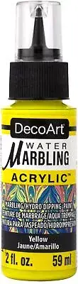 DecoArt Water Marbling Paint 2oz-Yellow DWMP-08