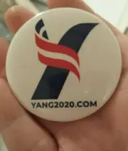 Andrew Yang 2020 Presidential Candidate Official Campaign Button