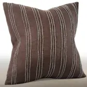 Cirque Beaded Cord On Linen Pillow Case (j14)
