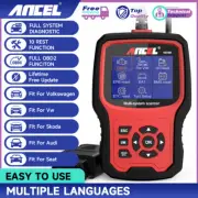 ANCEL VD700 Car All System Tool Injector DPF BMS SRS ABS OBD2 Diagnostic Scanner