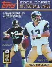 2002 TERRY BRADSHAW (STEELERS) & KURT WARNER (RAMS) TOPPS FOOTBALL DEALER PROMO