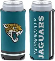 WinCraft Jacksonville Jaguars 12 oz Slim Can Cooler Stubby Holder
