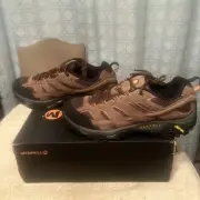 Merrell Moab 2 Earth J5036333 Low Waterproof Hiking Vibram Sole Canteen Size 9.5