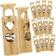 HOODANCOS Zinc Alloy Spring Cord Locks Fastener for DIY Projects Secure Shoelaces Cords Smooth Surface Design Versatile Use Clothing Accessories