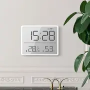 Bedside Digital Clock LCD Display Desk Table Time Temperature Alarm Modern Decor