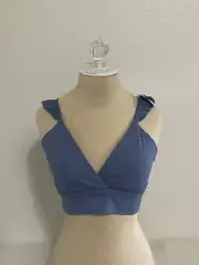 OFFLINE By Aerie Real Me Xtra Medium Support Bra Size XL Blue