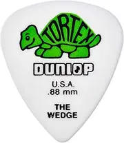 JIM DUNLOP 424R.88 Wedge, White/Green, 88mm, 72/Bag