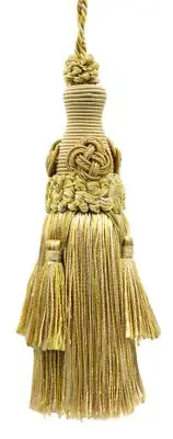 Elegant Key Tassel accented w/ Rosette & Tassels, Color 8633 [Sold Individually]