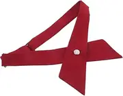 [Minkissy] Elegant Women's and Men's Cross Bow Tie Brooch Pre Tied Adjustable and Stylish for Uniforms Cosplay and Weddings