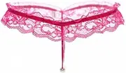 [WODAMOYUAN] Sexy Women Pearl Panties Lace G String Temptation Underwear Ladies Thong Lingerie for Women