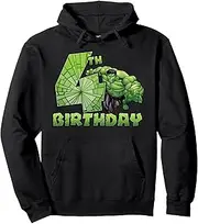 [Marvel] Avengers Hulk Smash 4th Birthday Pullover Hoodie