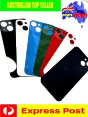 New Back Rear Cover Glass Replacement For iPhone 13, BIG HOLE, 6 Colours