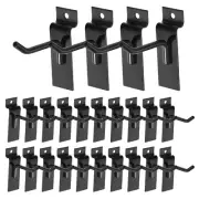 60pcs Slat Wall Hooks 2" Length Pegboard Panel Hanging Hook, Black