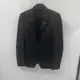 【givenchy】最新款黑色純色劍領西裝夾克