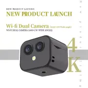4K Dual Lens Action Camera Wifi Dash Cam Car Camera Recorder Baby Monitor Camera