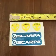 5 Scarpa Climbing Skiing Logo Sticker/Decal Outdoor Snow Ski Alien By Scarpa