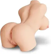 3.5KG Sex Doll for Male Masturbator Lifelike Adult Torso Doll with Big Boobs, Vagina and Tight Anus Realistic Adult Love Mini Sex with Pocket Pussy Ass Toy for Masturbation