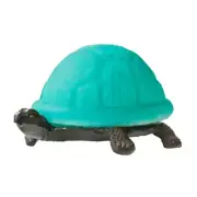 4.75"H Raphael Aqua Glass Turtle Accent Lamp