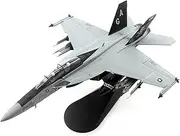 Replica Pre-Build Aircraf 1/72 for Scale Die-cast Metal Navy F/A-18F Fighter Pirate Flag F18 Replica Model Military Model Display Collectible Gift Collection Gift Display