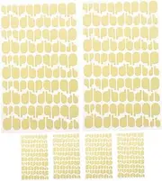 NULYLU 6 Sheets Double Sided Nail Stand Stickers Adhesive Nail Art Tape Display for Home and Salon Use Strong Adhesion for Secure