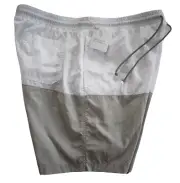 ️ BRUNELLO CUCINELLI White Gray COLORBLOCK SWIM Shorts Trunks Swimsuit XL