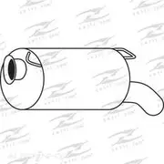 Redback Mufflers Bolt-On to suit Citroen Xm V6 97> Sedan - M4005