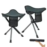 2 Pack Tripod Folding Chair Portable Camping Tripod Stool Backpacking Camp