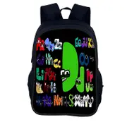 Alphabet Lore Children Backpack Anime Large School Bags Boys Schoolbag Satchel Knapsack School Supplies Bag Kids Birthday Gift