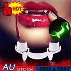Retractable Vampire Fangs Halloween Cosplay Makeup Zombie Teeth Luminous Tooth