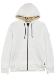 Moose Knuckles Bunny Hooded Cotton-blend Sweatshirt - Cream - S S