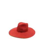 [Ruslan Baginskiy] Ruslan Baginskiy Wide-brim Fedora Hat S RED