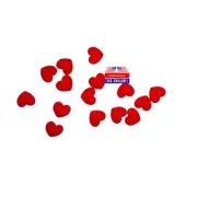 15pcs red heart 20mm resin flatback cabochon