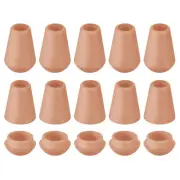 20Pcs Plastic Cord Lock Bell End Stopper Cord End Lock Rope Fastener, Coffee