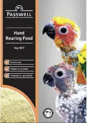 1KG Passwell Hand Rearing Bird Food AU Stock