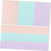 COHEALI Binder Paper 3 Books Loose Leaf Notebook Paper Planner Inserts Memo Pads Refills Lined Notepad