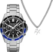 [Armani Exchange] Silver Analog Watch AX7166SET
