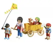 Playmobil 6439 Mother with Kids & Wagon *NEW*