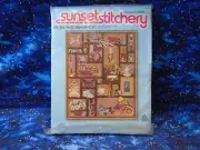 Sunset Stitchery Needlepoint Kit 2689 "Bits & Pieces Memory Box" Vtg 1981 Sealed