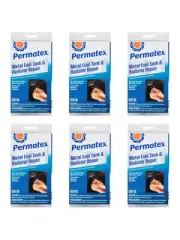 6 x Permatex Metal Fuel Tank & Radiator Repair Kit Clamshell