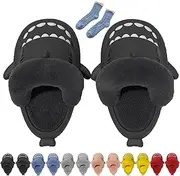 [Jfxgjuv] Sharklas Originales Kids Polares, Sharklas Originales Winter/Summer Shark Slippers, Shark Slippers Removable Plush Lining, Winter Comfy Waterproof Slides
