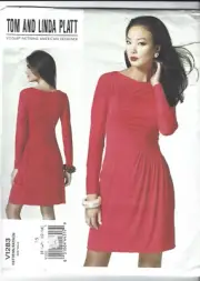Vogue Sewing Pattern 1283, Tom, Linda Platt Dress, 6 - 14, New, Out of Print