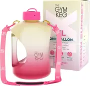 1 Gallon Water Bottle (128Oz) I 3.78L Big Water Jug I 128 Oz Sports Bottle with