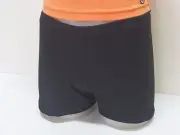 Dance, Gymnastic or Exercise Shorts, Black Cotton Spandex, Child Size 10, New