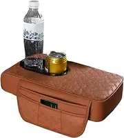 Car Console Covers, Multi-Function Car Armrest, Car Center Console Cup Holder, Comfortable Car Arm Rest Cover, Armrest Storage Box, Car Arm Rest Organizer, Console Cover for Car, Car Cup Holder