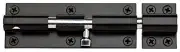 Barrel Bolt, Black, 5-In.